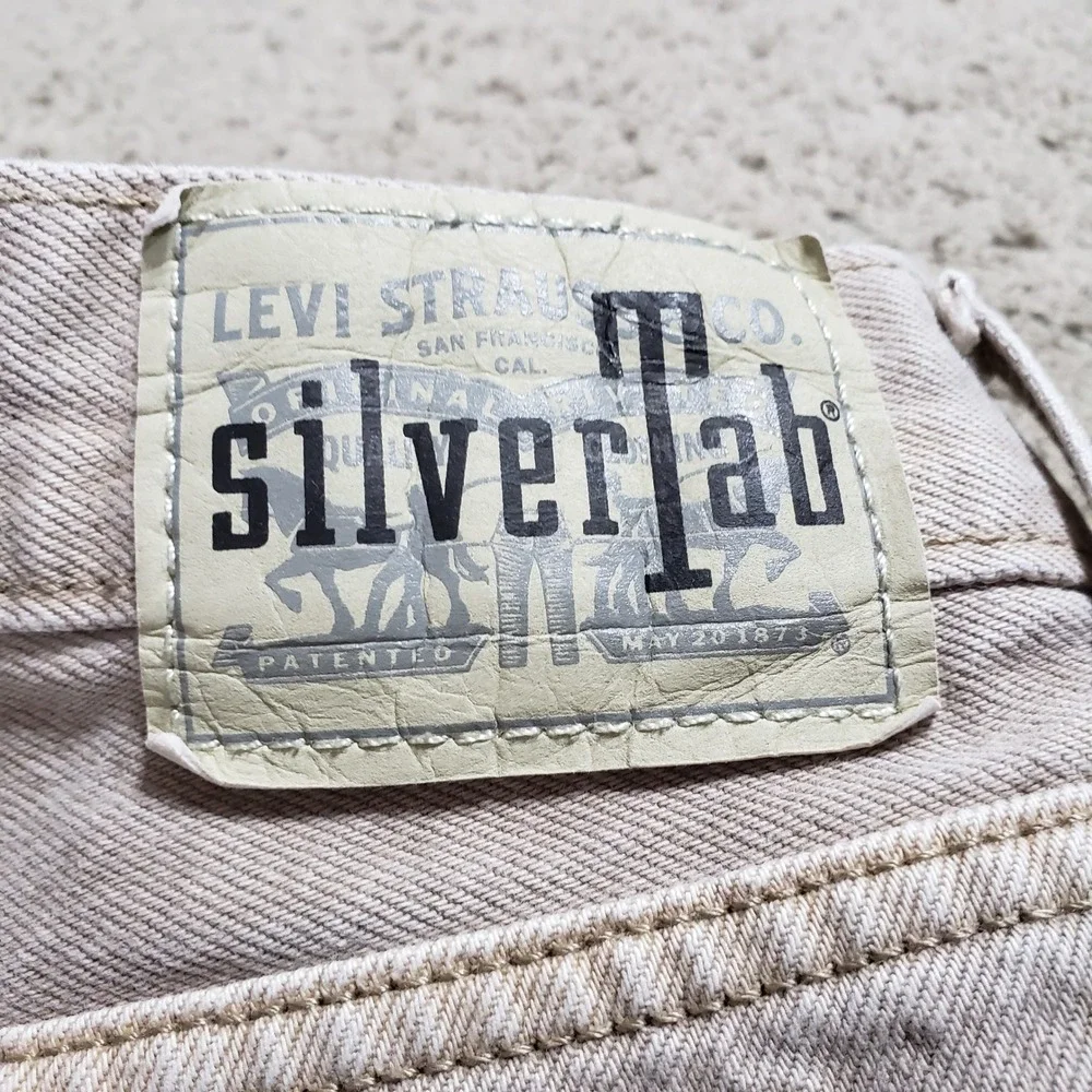 Levis SilverTab 94 Baggy Jeans Men 28x31 (FITS 29x30) Tan Khaki Skater Retro Y2K
